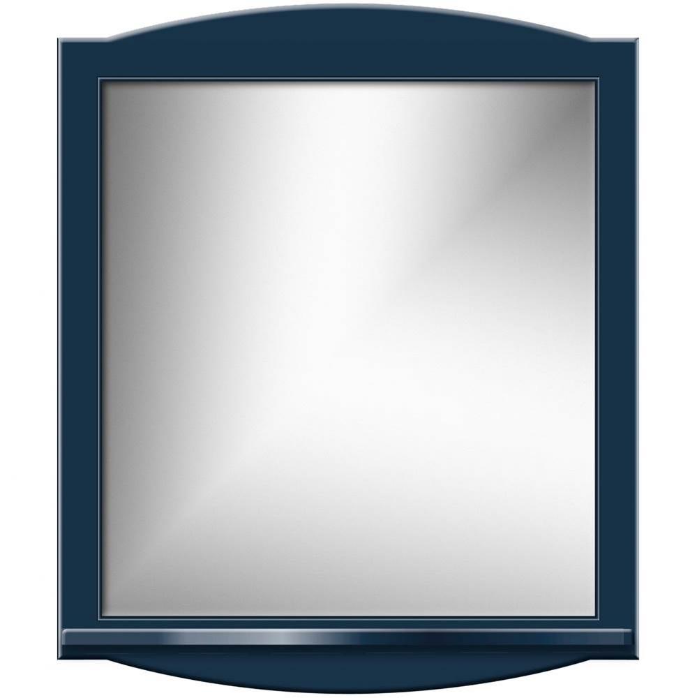 30 X 4.5 X 35 Arched Mirror Non-Bev Round Lapis Night W/Shf