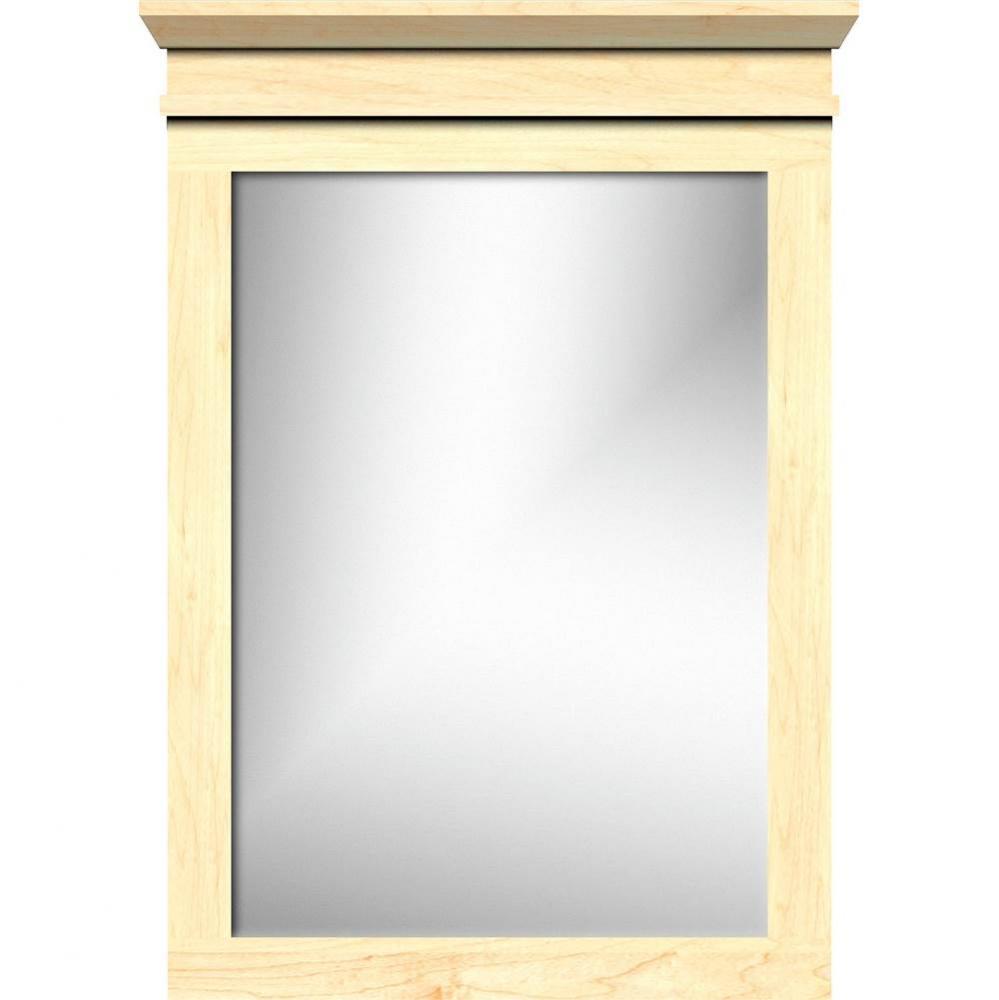 26.5 X 2.25 X 35 Crowned Mirror Non-Bev Square Nat Maple