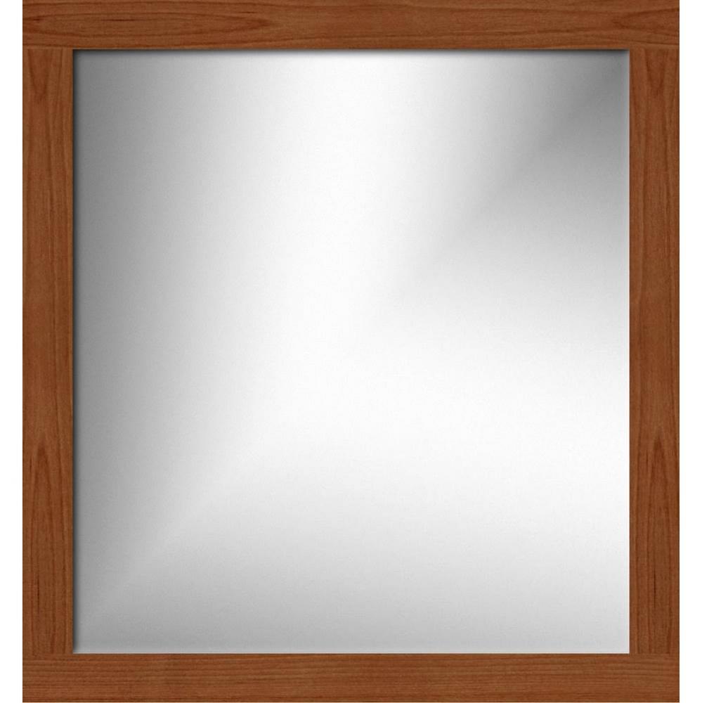30 X 0.75 X 32 Simplicity Framed Mirror Square Medium Alder