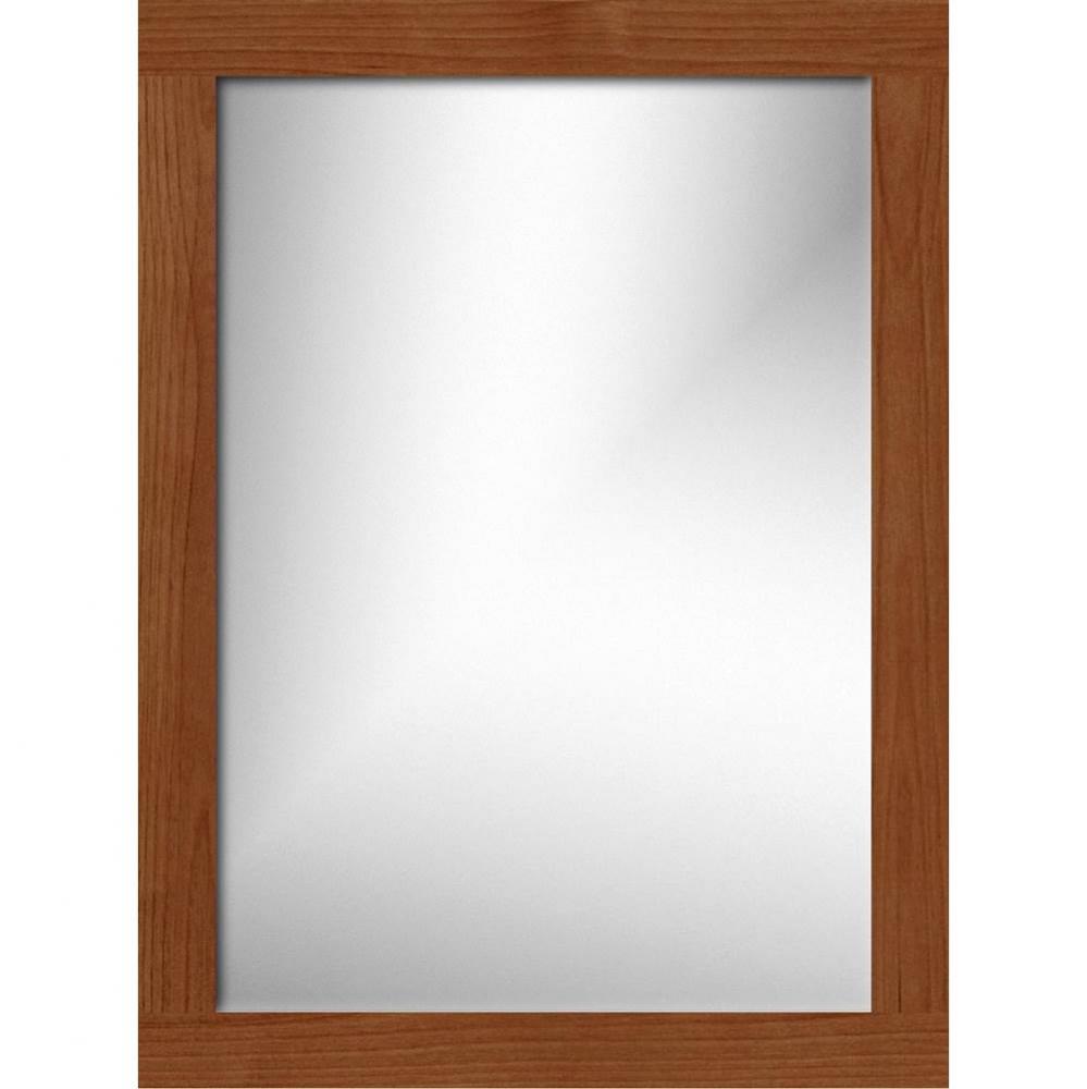 24 X 0.75 X 32 Simplicity Framed Mirror Square Medium Alder