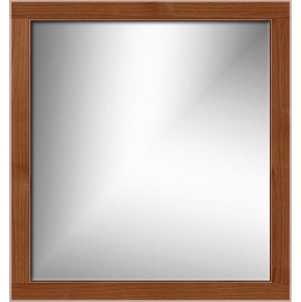 30 X 0.75 X 32 Simplicity Framed Mirror Rounded Medium Alder