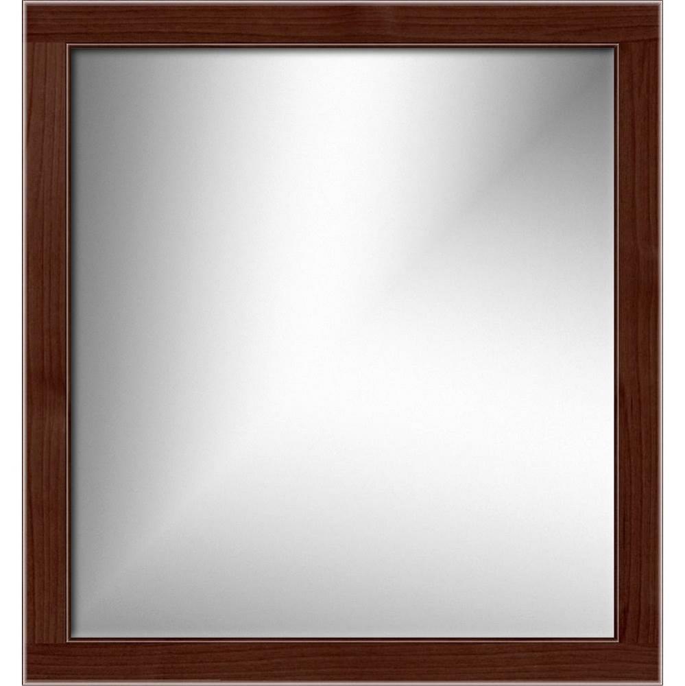 30 X 0.75 X 32 Simplicity Framed Mirror Rounded Dark Alder
