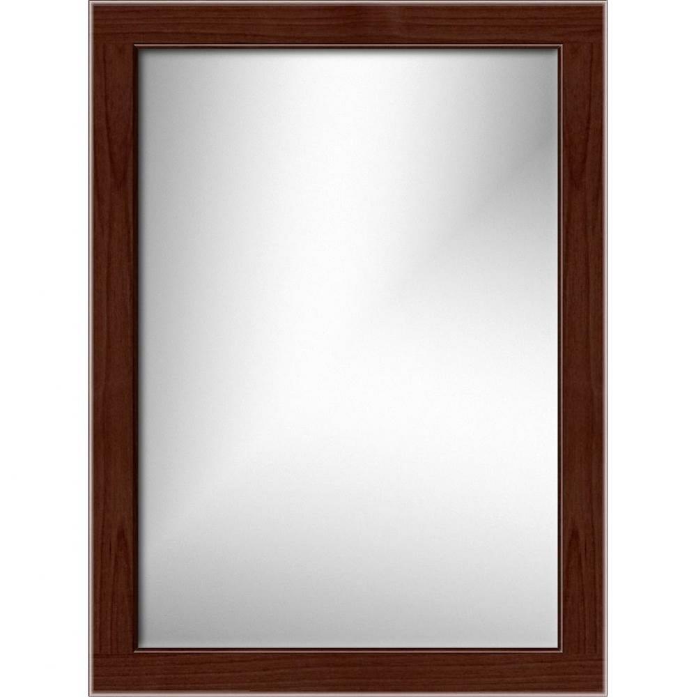 24 X 0.75 X 32 Simplicity Framed Mirror Rounded Dark Alder