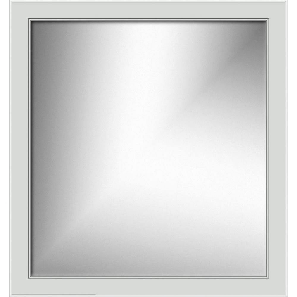 30 X 0.75 X 32 Simplicity Framed Mirror Rounded Dewy Morning