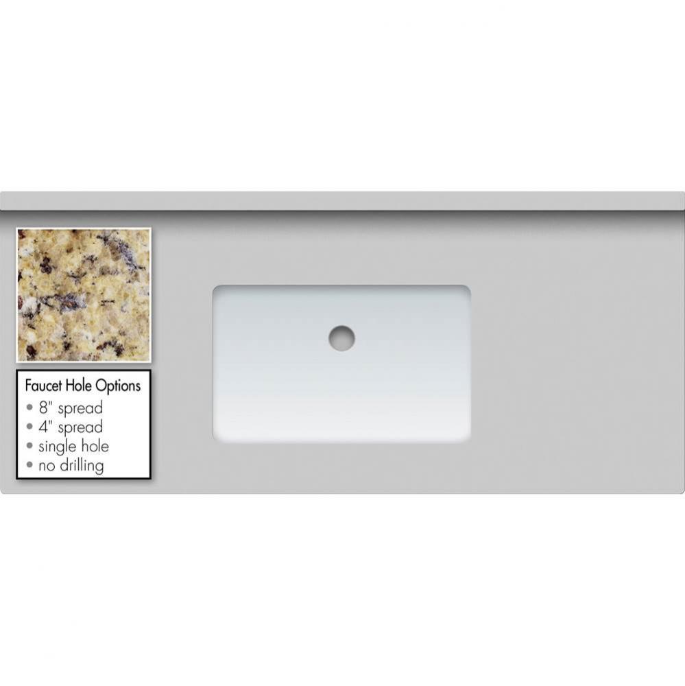 43 X 19 X 1.25 Countertop Granite New Ven Gold Sm Rect White