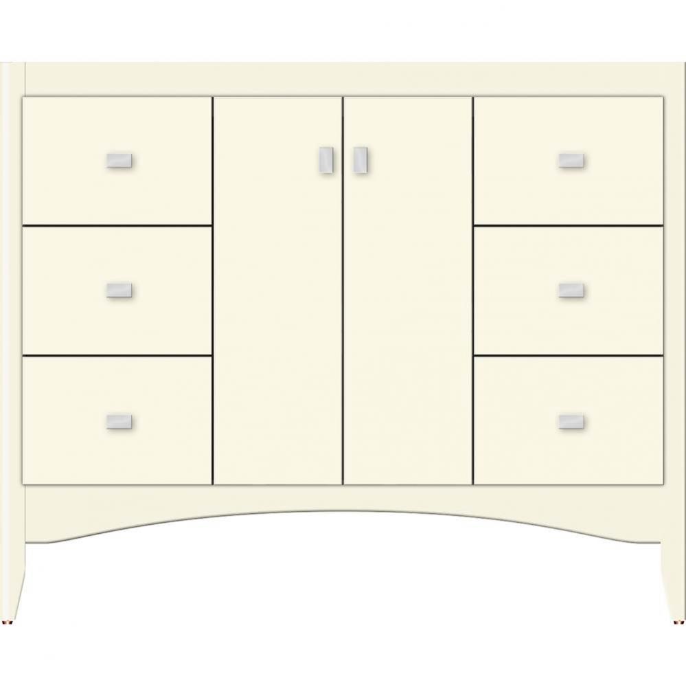 42 X 21 X 34.5 Wallingford View Vanity Slab Sat Biscuit Sb