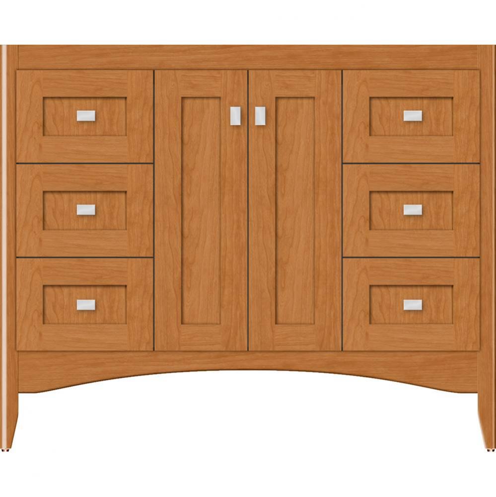 42 X 21 X 34.5 Wallingford View Vanity Shaker Nat Cherry Sb