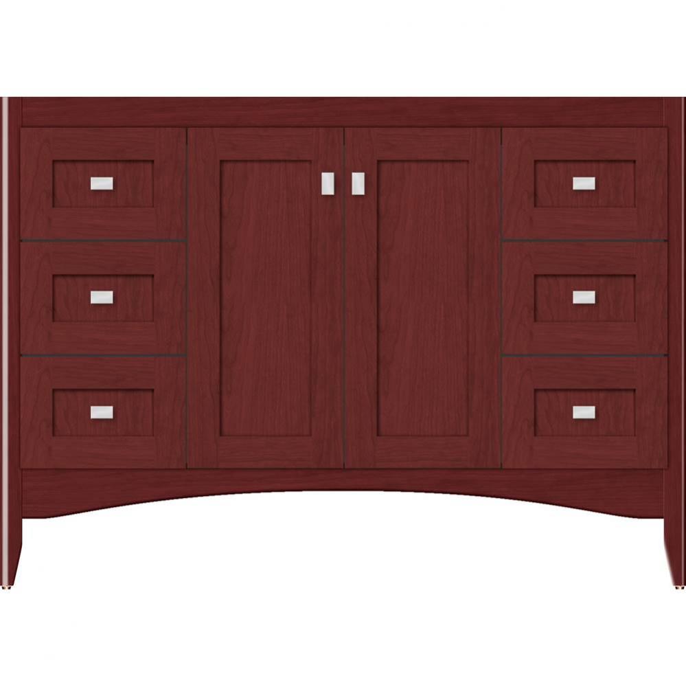 48 X 18 X 34.5 Wallingford View Vanity Shaker Dk Cherry Sb