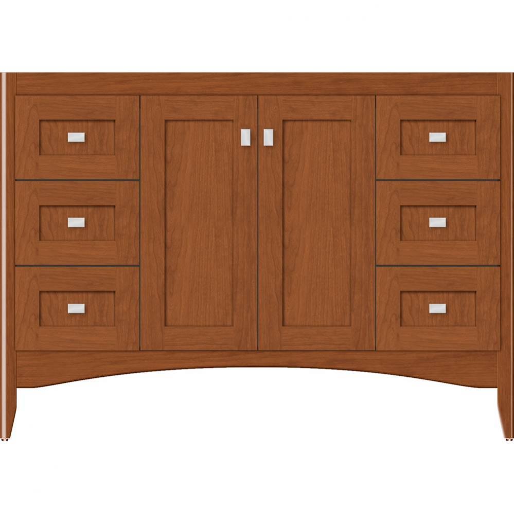 48 X 21 X 34.5 Wallingford View Vanity Shaker Cinn Cherry Sb