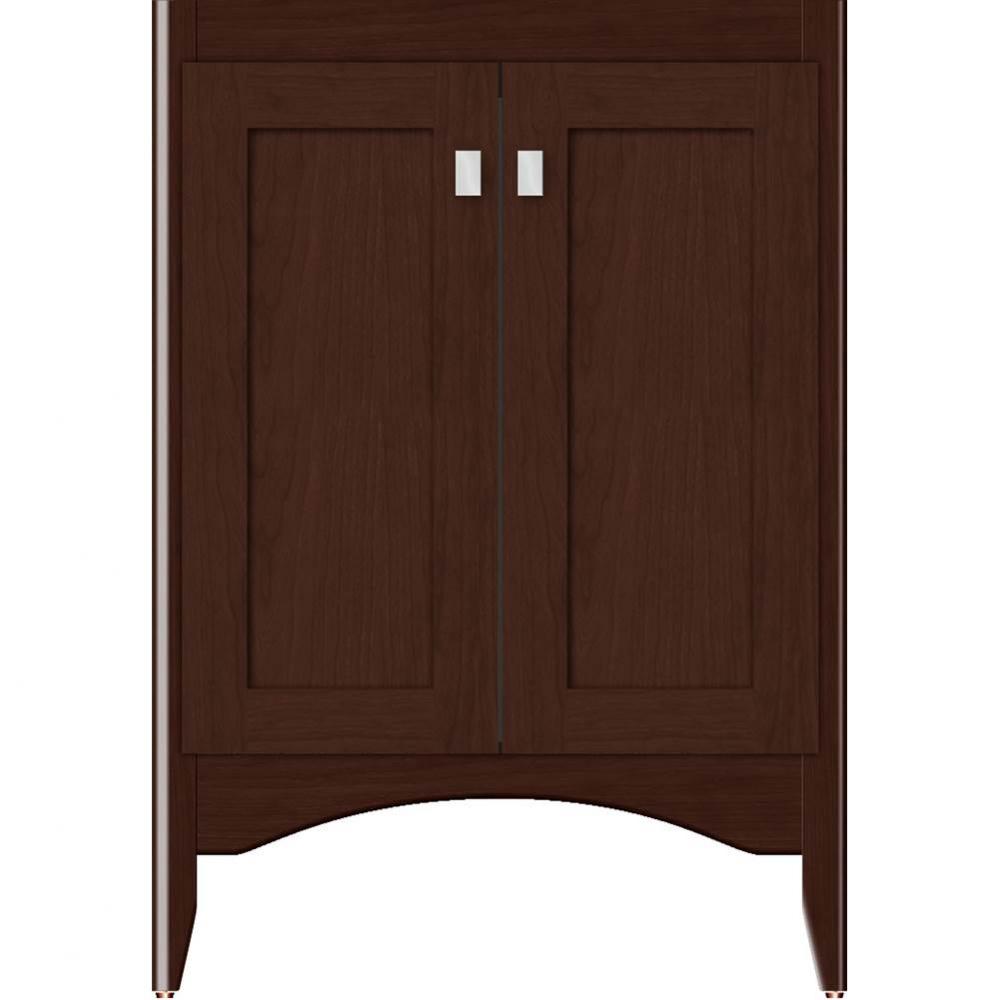 24 X 21 X 34.5 Wallingford View Vanity Shaker Choc Cherry Std