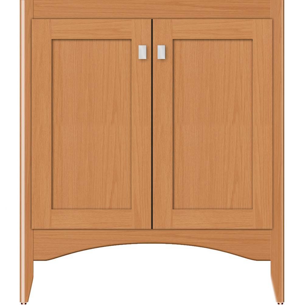 30 X 21 X 34.5 Wallingford View Vanity Shaker Nat Oak Std