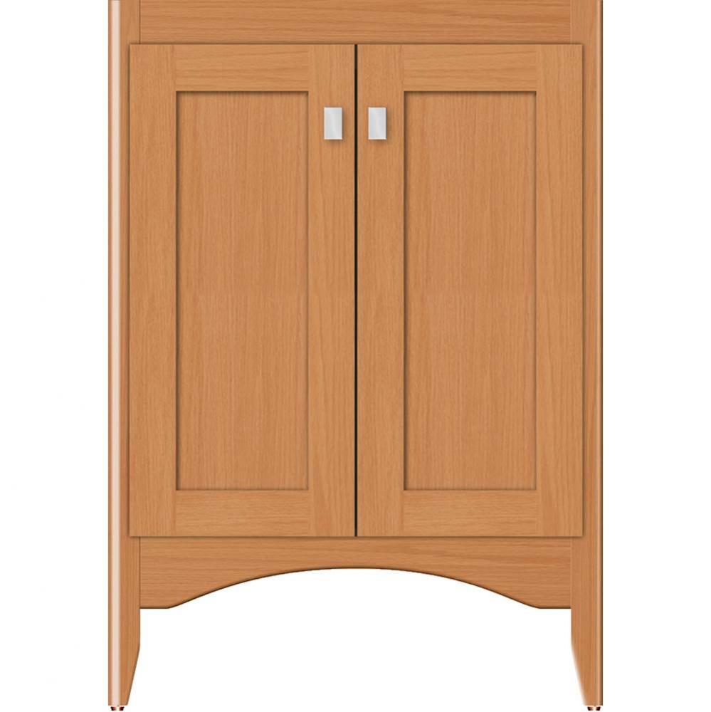 24 X 18 X 34.5 Wallingford View Vanity Shaker Nat Oak Std