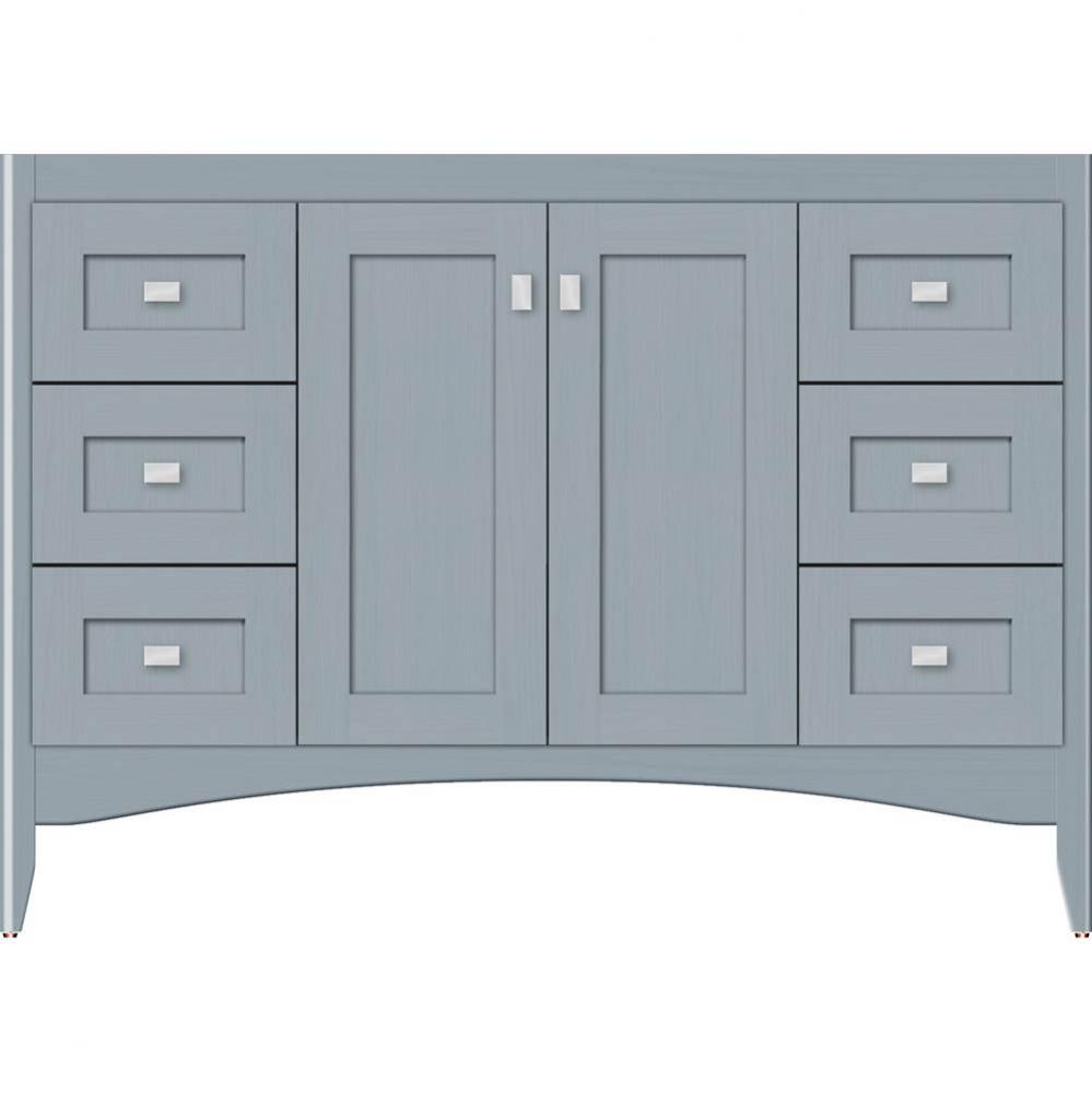 48 X 21 X 34.5 Wallingford View Vanity Shaker Silver Oak Sb