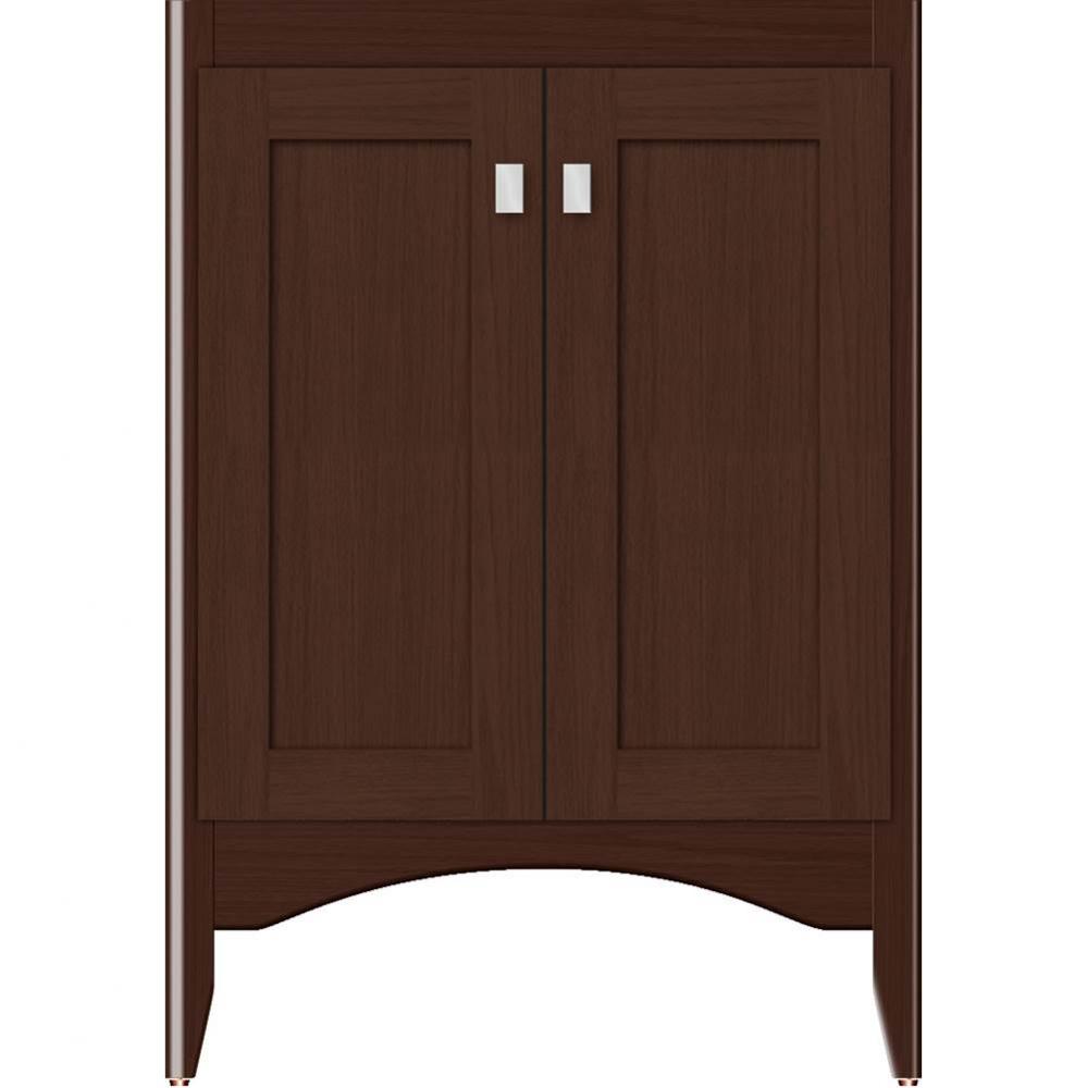 24 X 21 X 34.5 Wallingford View Vanity Shaker Choc Oak Std