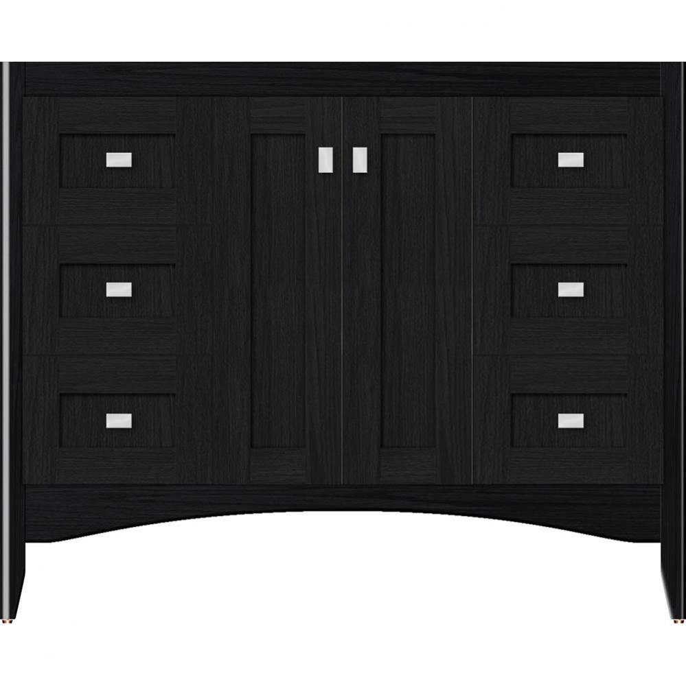 42 X 21 X 34.5 Wallingford View Vanity Shaker Midnight Oak Sb