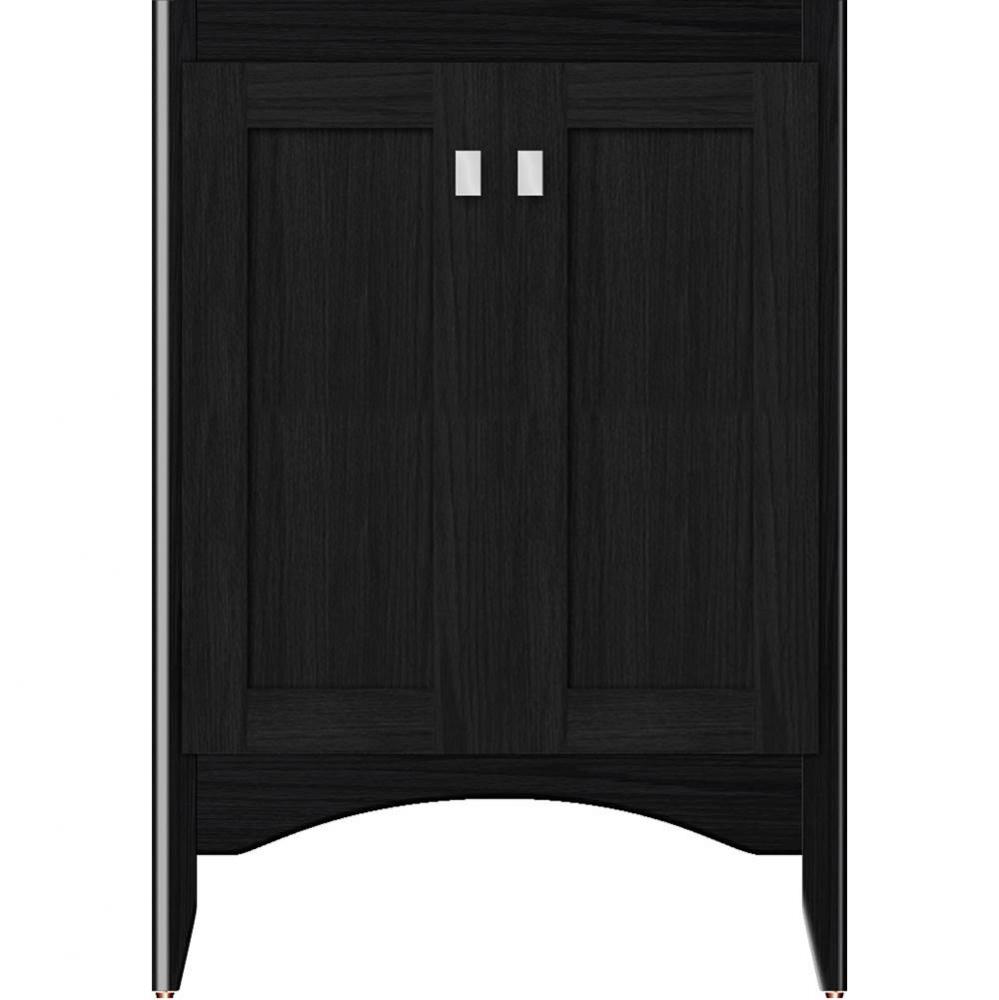 24 X 21 X 34.5 Wallingford View Vanity Shaker Midnight Oak Std