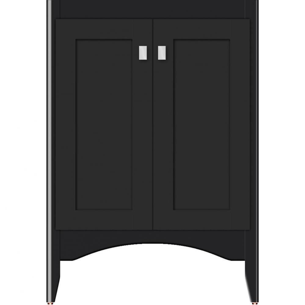 24 X 21 X 34.5 Wallingford View Vanity Shaker Sat Black Std