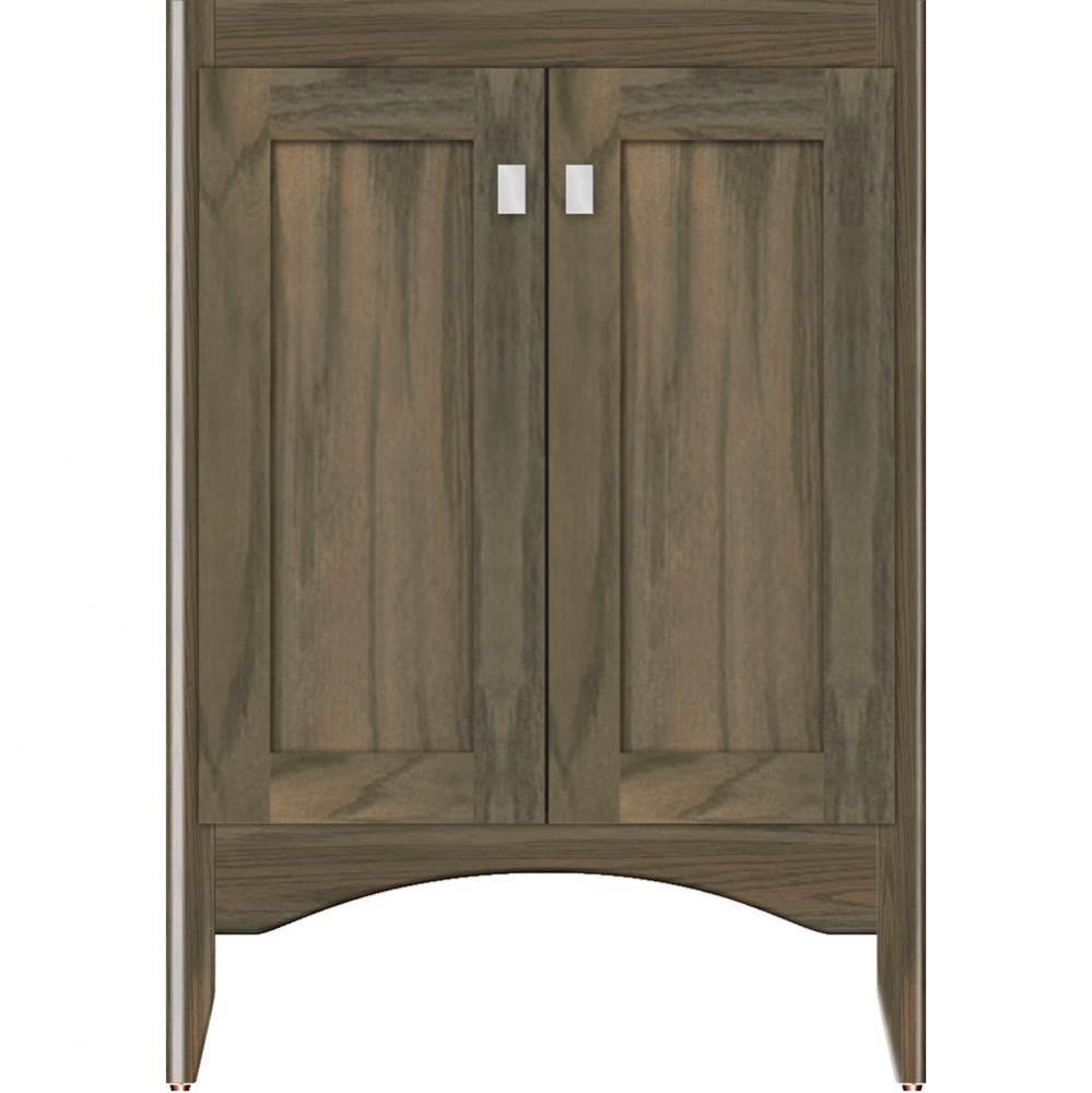 24 X 18 X 34.5 Wallingford View Vanity Shaker Dusky Oak Std