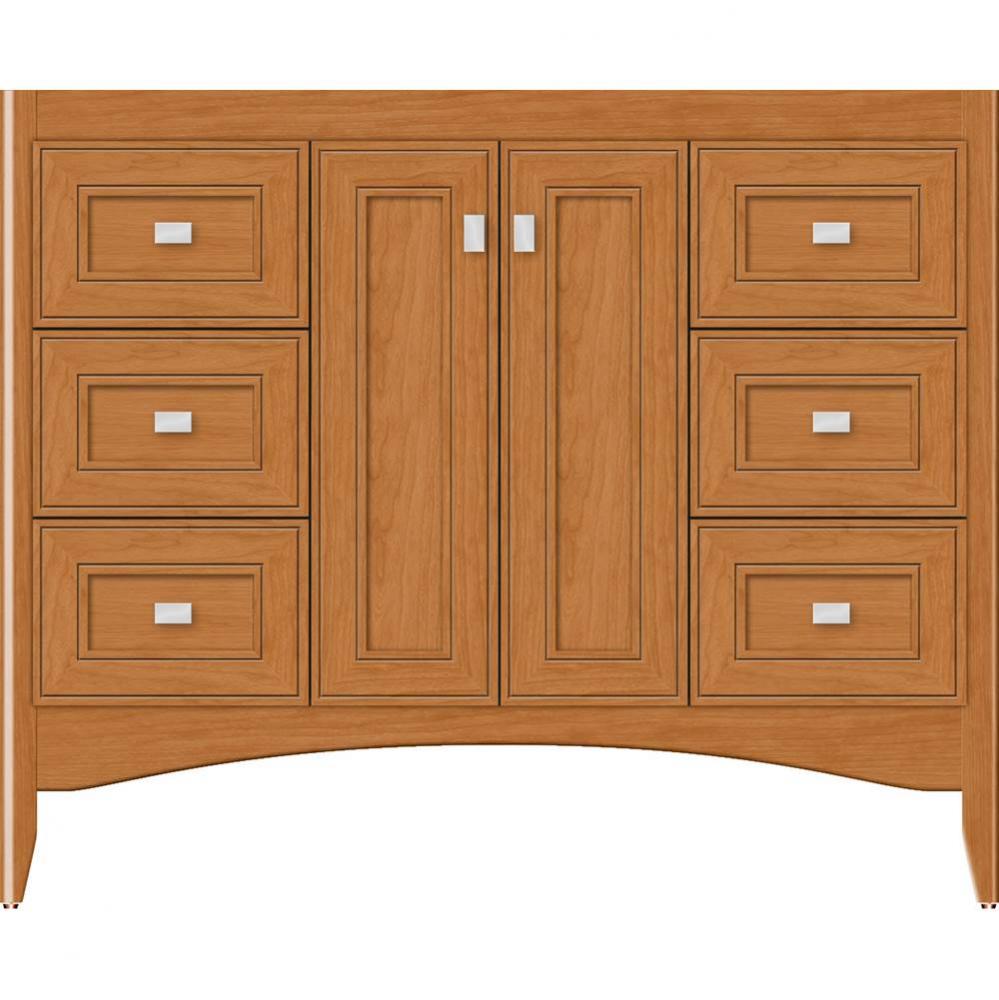 42 X 21 X 34.5 Wallingford View Vanity Deco Miter Nat Cherry Sb