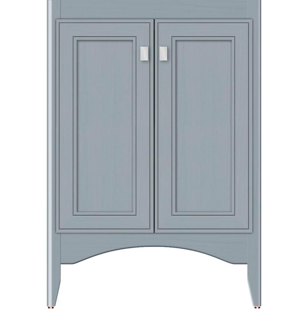 24 X 18 X 34.5 Wallingford View Vanity Deco Miter Silver Oak Std