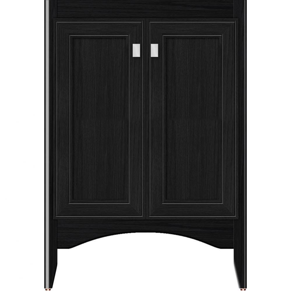 24 X 18 X 34.5 Wallingford View Vanity Deco Miter Midnight Oak Std