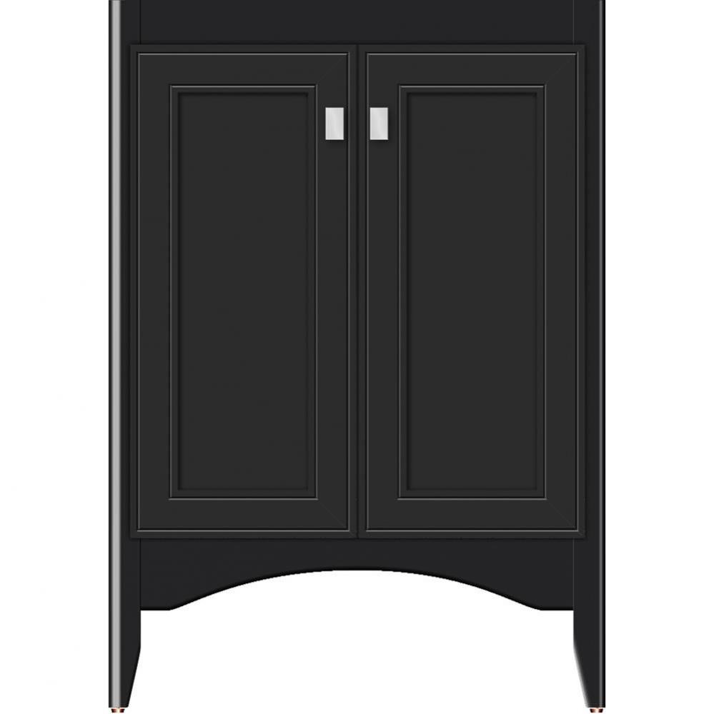 24 X 18 X 34.5 Wallingford View Vanity Deco Miter Sat Black Std