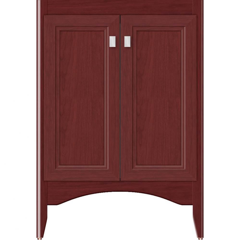 24 X 18 X 34.5 Wallingford View Vanity Ogee Miter Dk Cherry Std