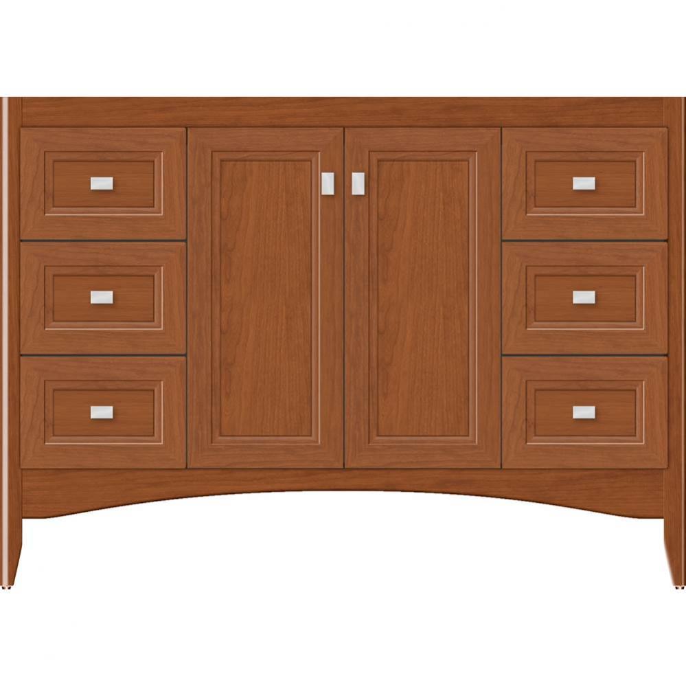 48 X 18 X 34.5 Wallingford View Vanity Ogee Miter Cinn Cherry Sb