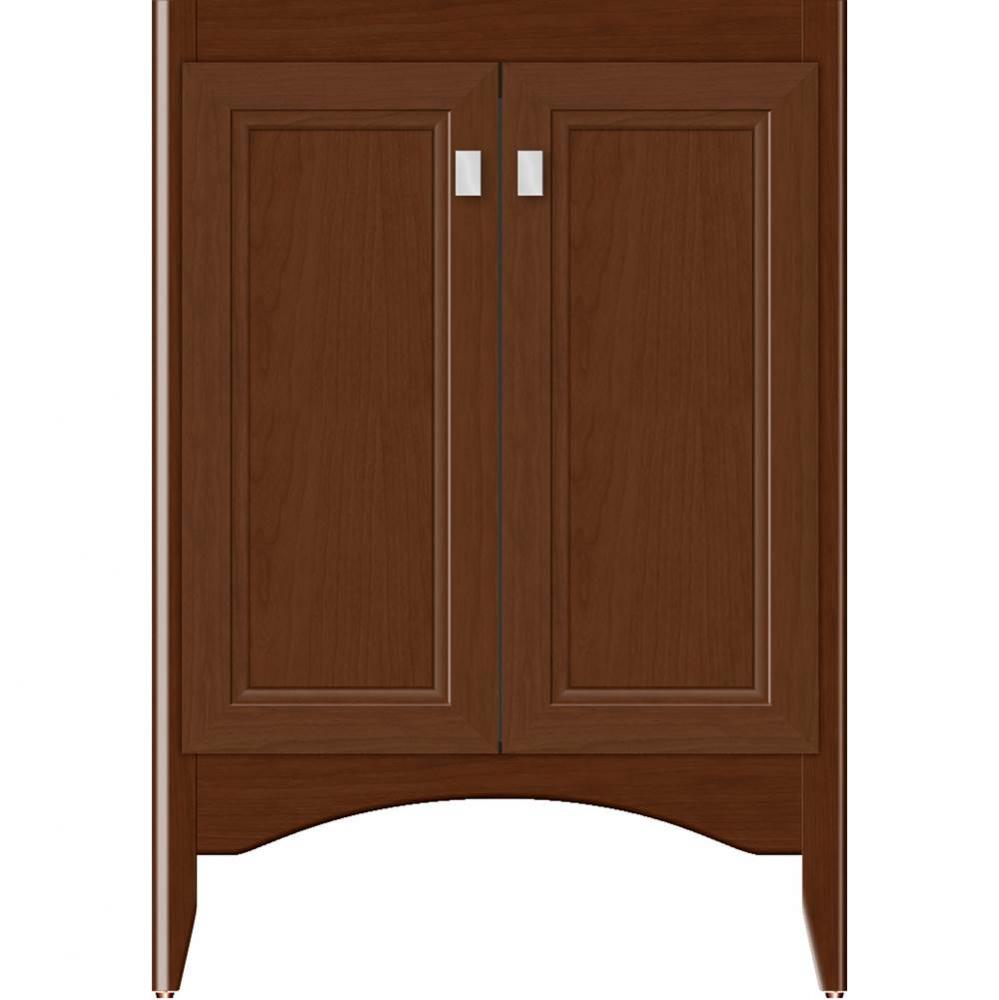 24 X 21 X 34.5 Wallingford View Vanity Ogee Miter Pecan Cherry Std