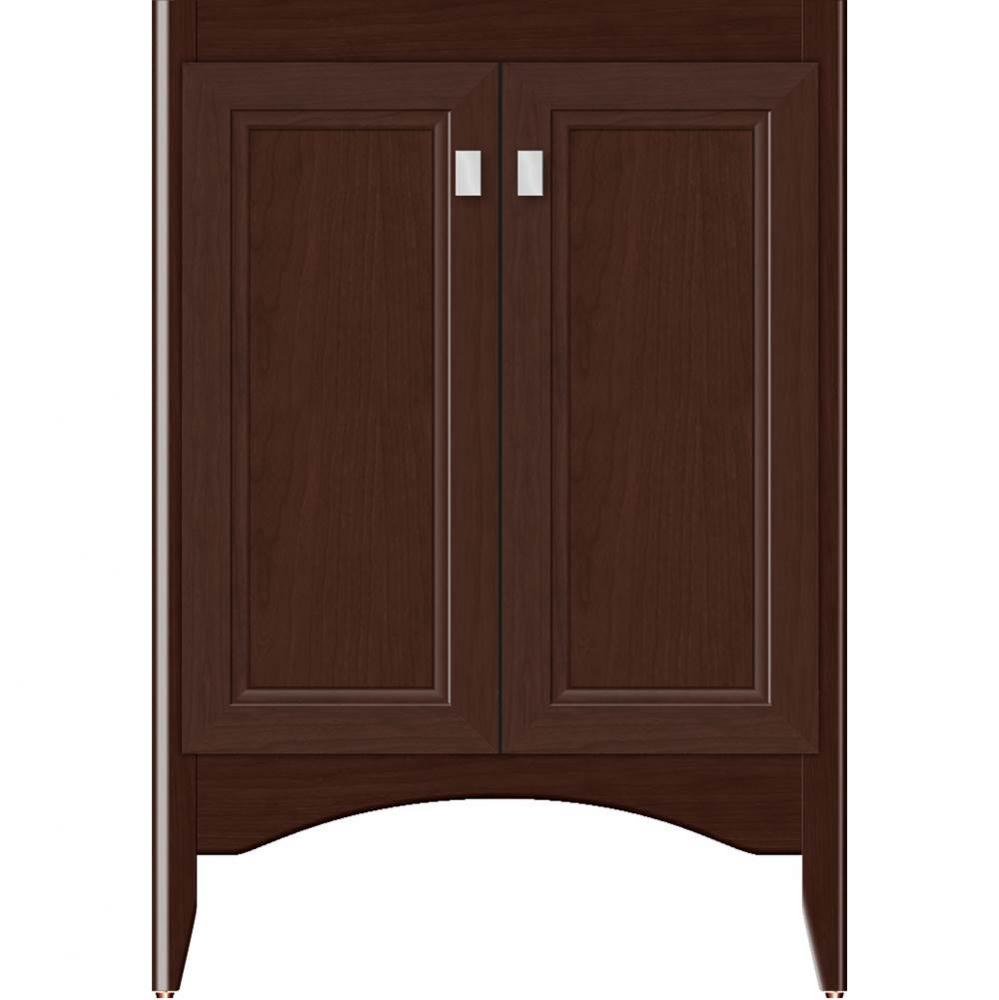 24 X 18 X 34.5 Wallingford View Vanity Ogee Miter Choc Cherry Std