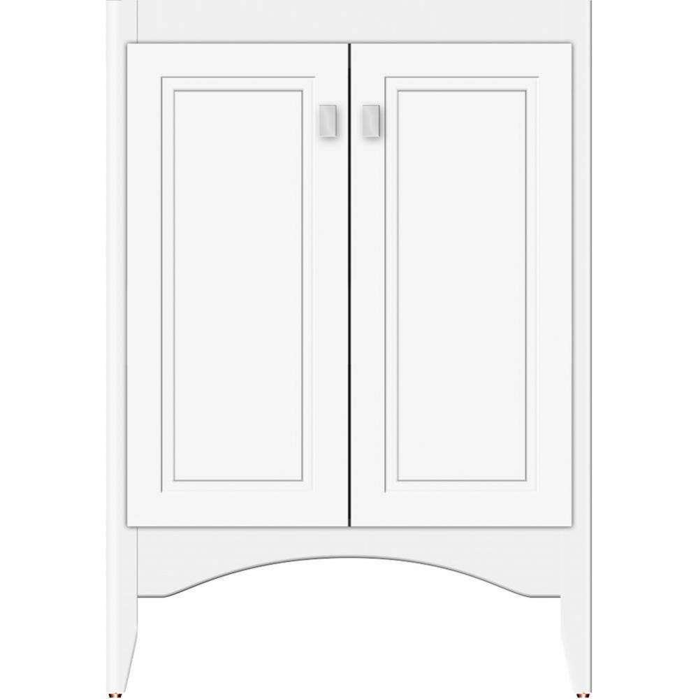 24 X 18 X 34.5 Wallingford View Vanity Ogee Miter Sat White Std