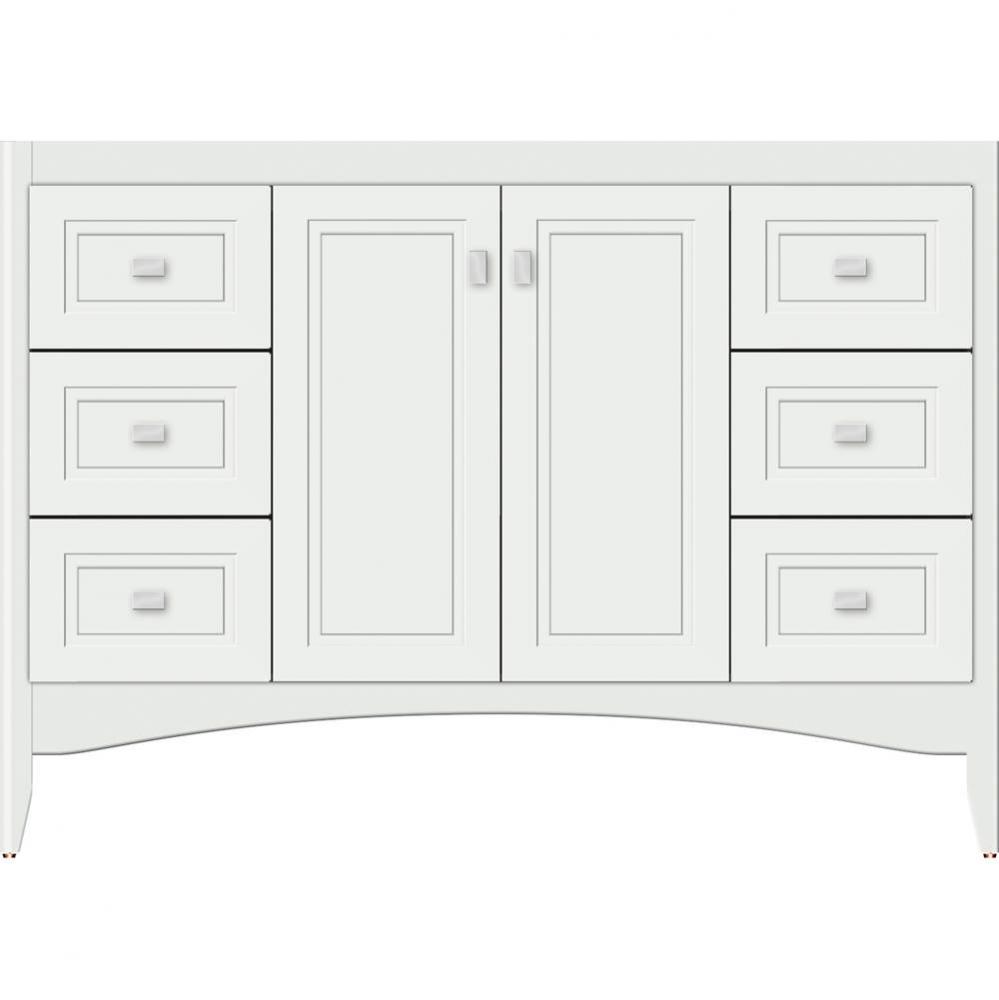 48 X 21 X 34.5 Wallingford View Vanity Ogee Miter Powder Grey Sb