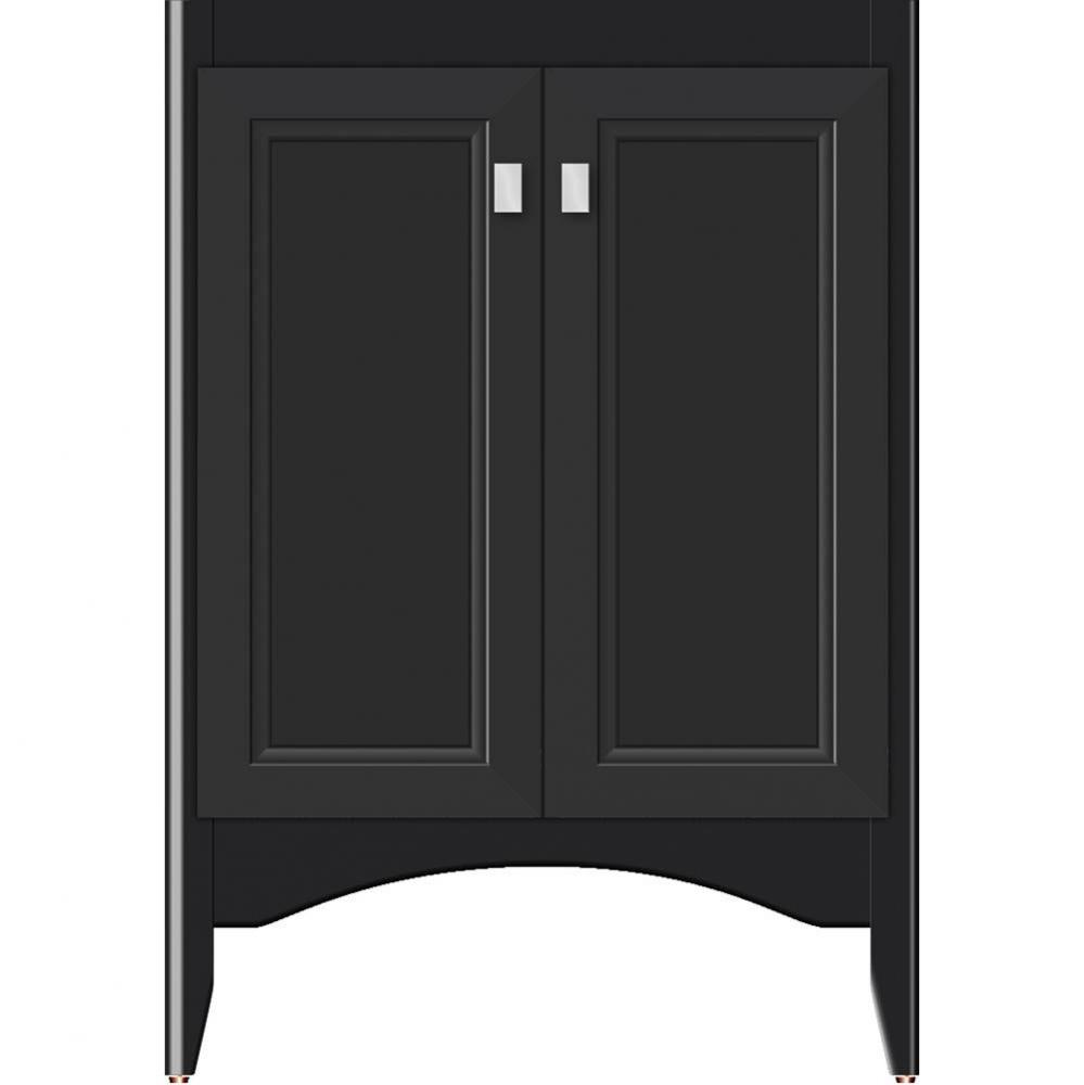 24 X 21 X 34.5 Wallingford View Vanity Ogee Miter Sat Black Std