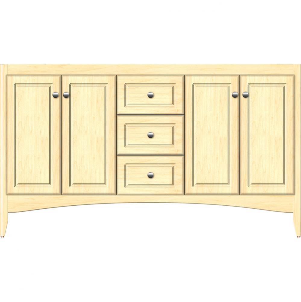 60 X 18 X 34.5 Wallingford View Vanity Ultra Nat Maple Db