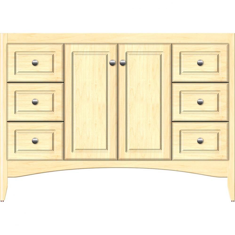 48 X 21 X 34.5 Wallingford View Vanity Ultra Nat Maple Sb