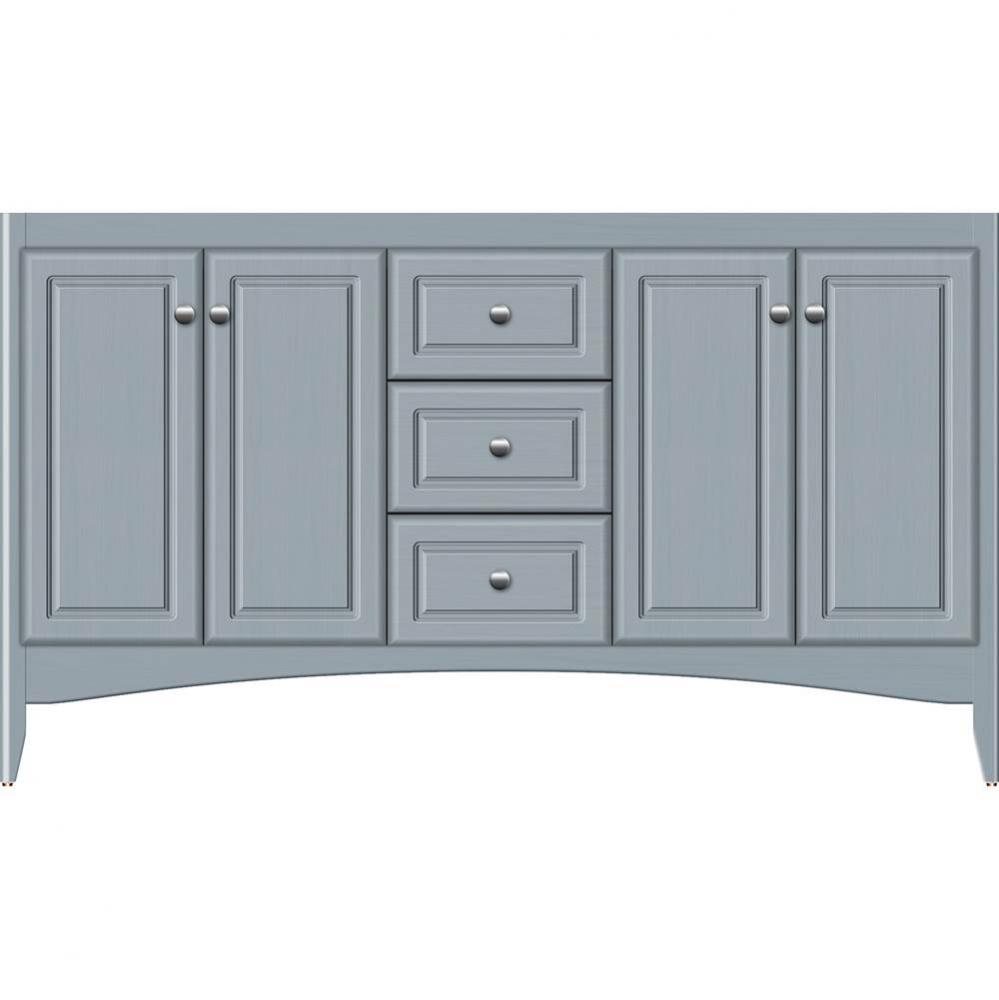 60 X 21 X 34.5 Wallingford View Vanity Ultra Silver Oak Db