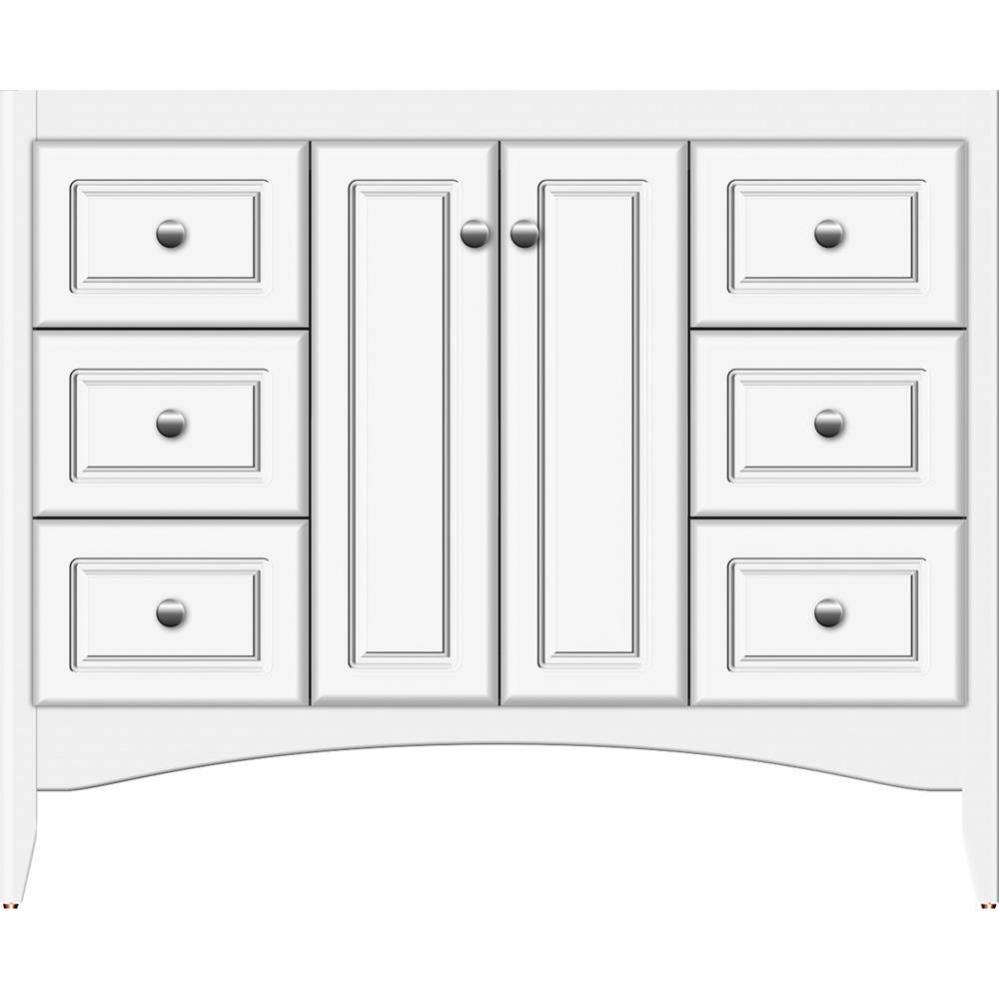 42 X 18 X 34.5 Wallingford View Vanity Ultra Sat White Sb