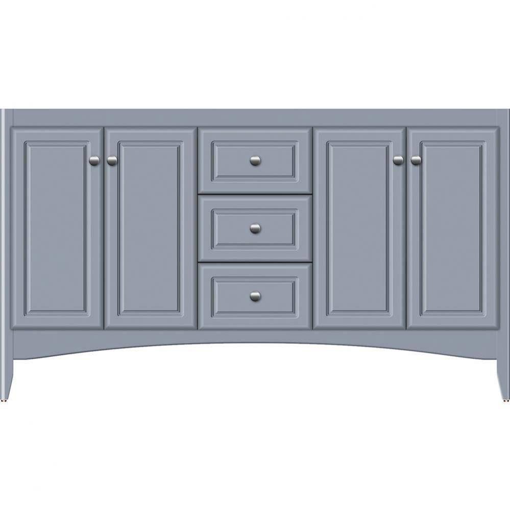 60 X 18 X 34.5 Wallingford View Vanity Ultra Sat Silver Db