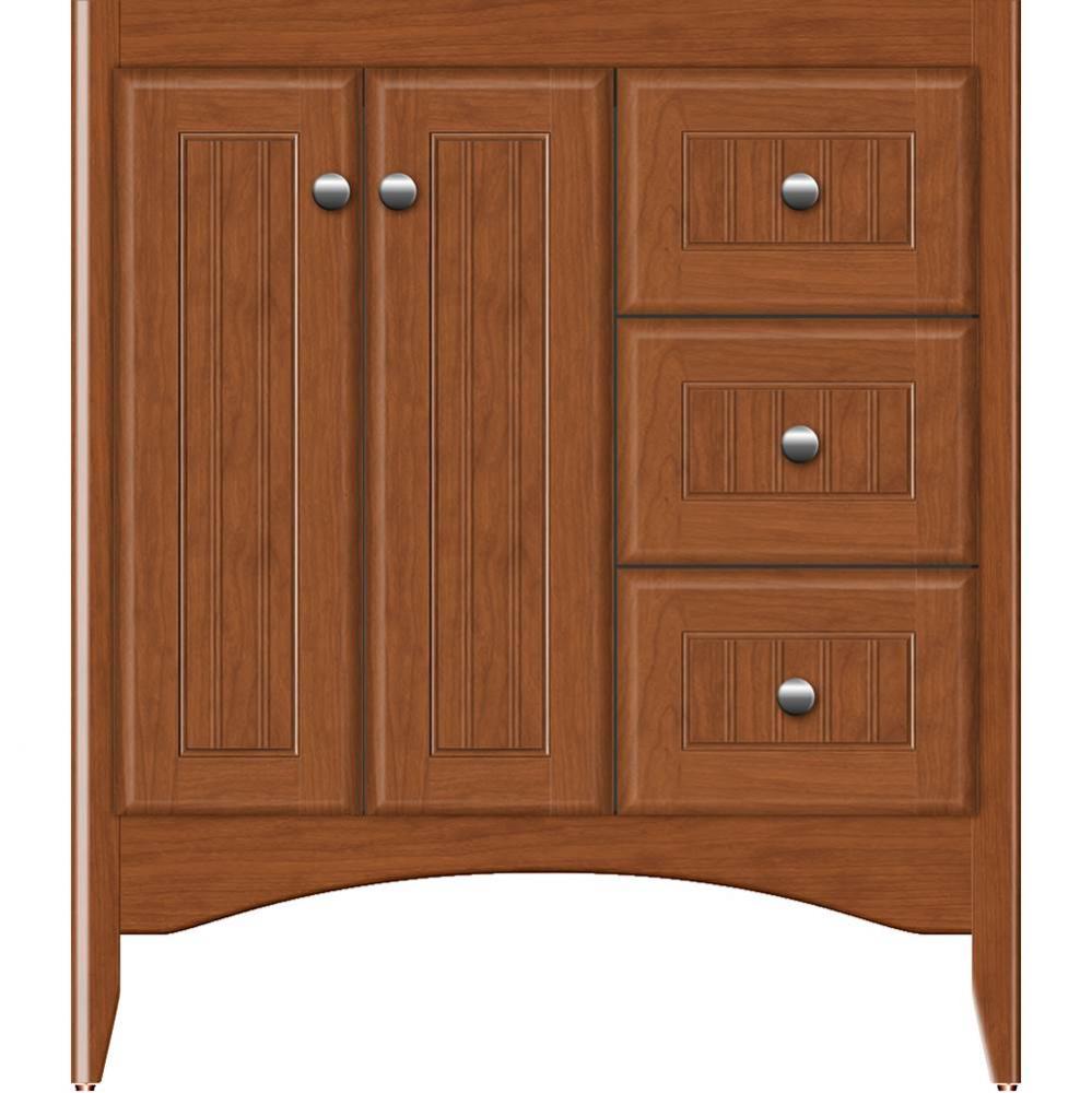 30 X 18 X 34.5 Wallingford View Vanity Beaded Cinn Cherry Rh