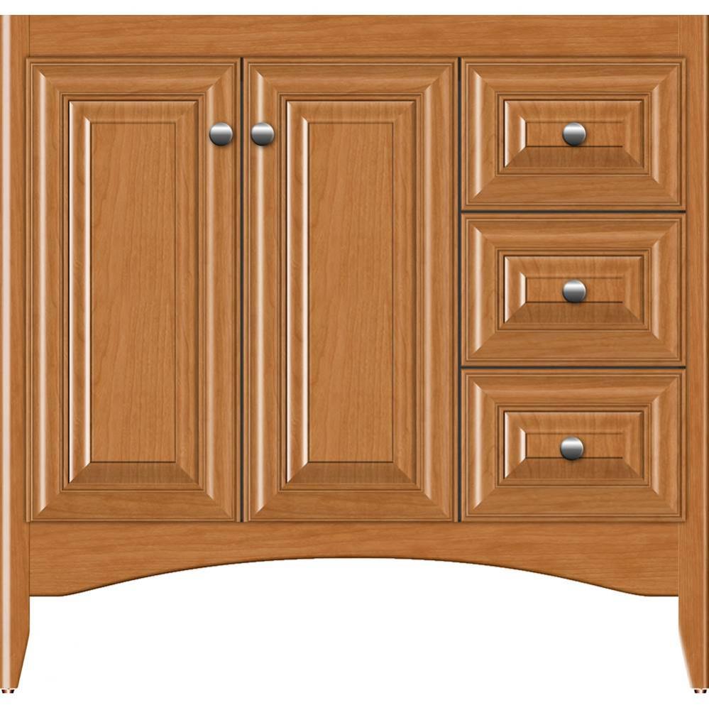 36 X 21 X 34.5 Wallingford View Vanity Classic Miter Nat Cherry Rh