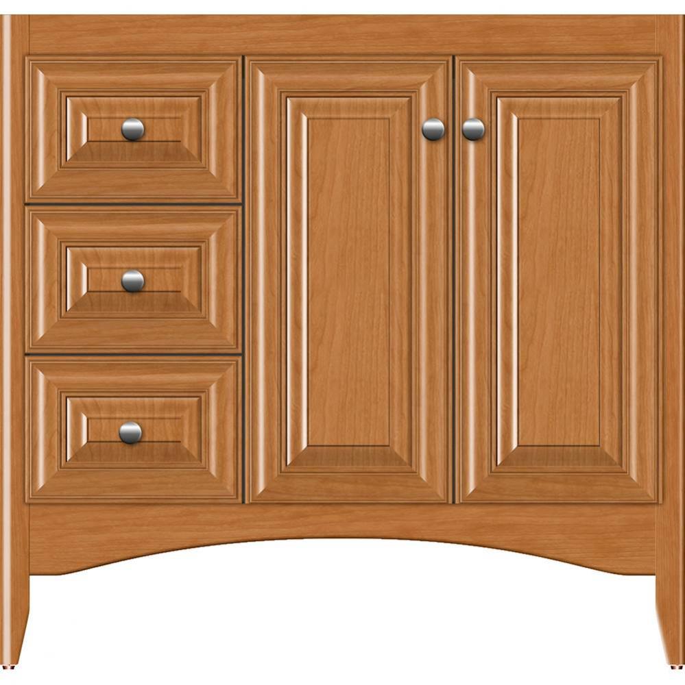 36 X 18 X 34.5 Wallingford View Vanity Classic Miter Nat Cherry Lh