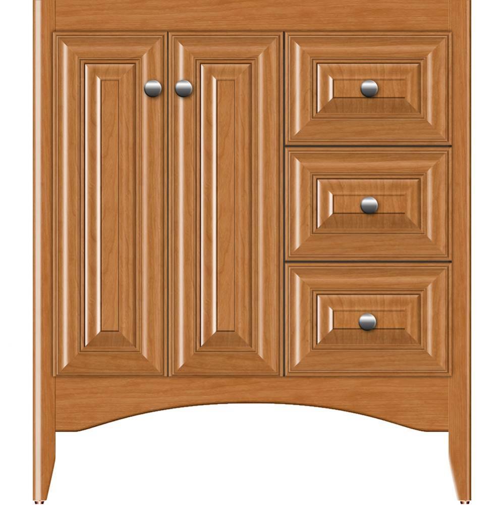 30 X 21 X 34.5 Wallingford View Vanity Classic Miter Nat Cherry Rh