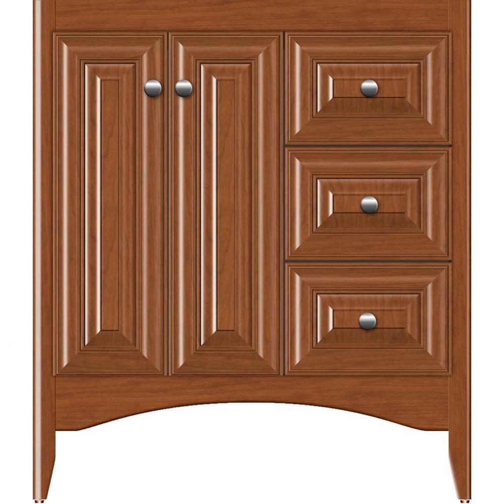 30 X 18 X 34.5 Wallingford View Vanity Classic Miter Cinn Cherry Rh