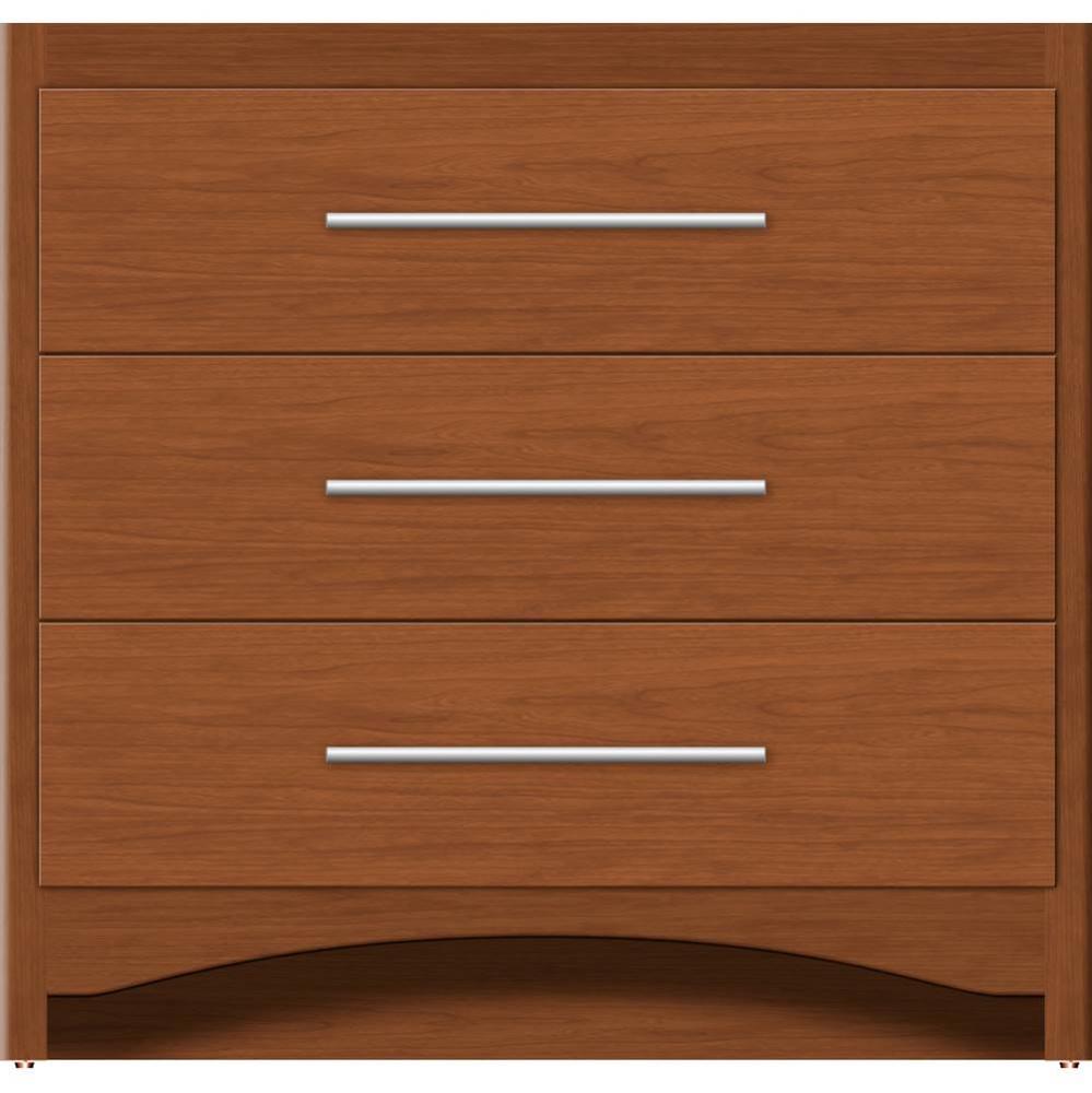 36 X 18 X 34.5 Ravenna Town Vanity Slab Cinn Cherry 3 Drw