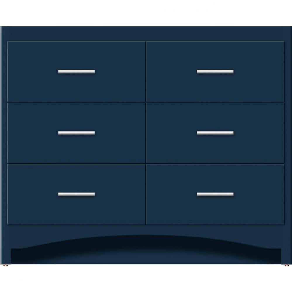42 X 21 X 34.5 Ravenna Town Vanity Slab Lapis Night 6 Drw