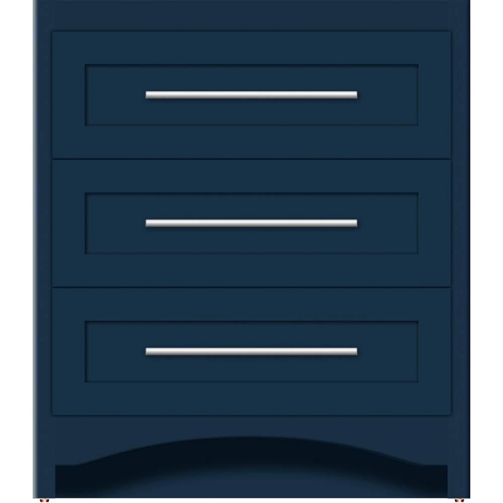 30 X 18 X 34.5 Ravenna Town Vanity Shaker Lapis Night 3 Drw