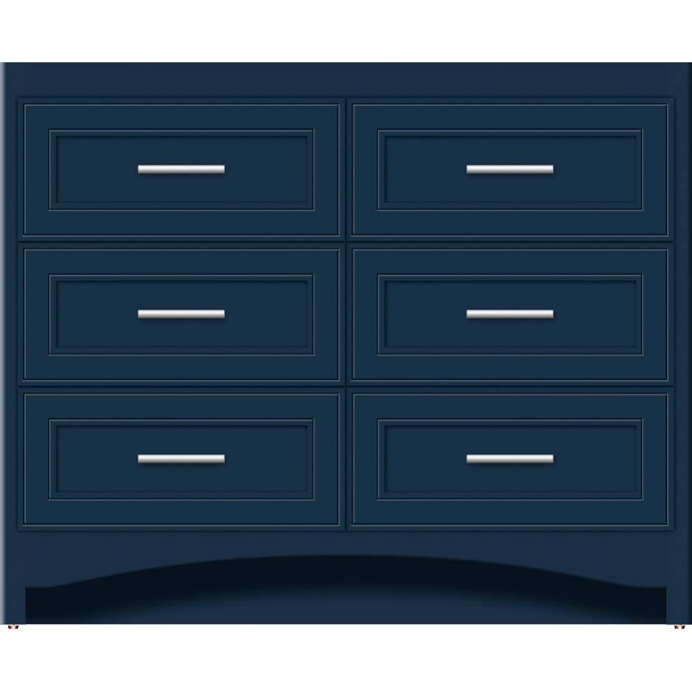 42 X 18 X 34.5 Ravenna Town Vanity Deco Miter Lapis Night 6 Drw