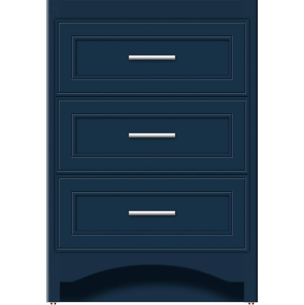 24 X 21 X 34.5 Ravenna Town Vanity Deco Miter Lapis Night 3 Drw