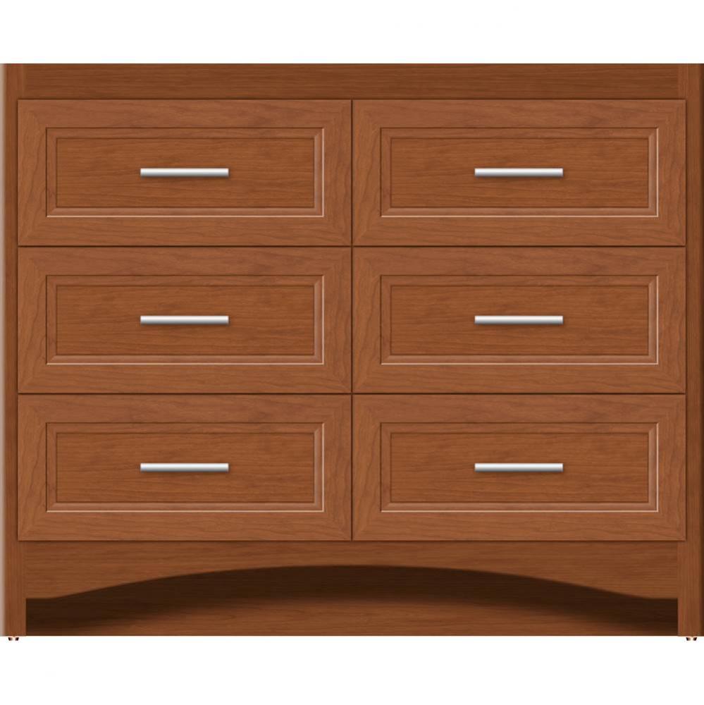 42 X 21 X 34.5 Ravenna Town Vanity Ogee Miter Cinn Cherry 6 Drw