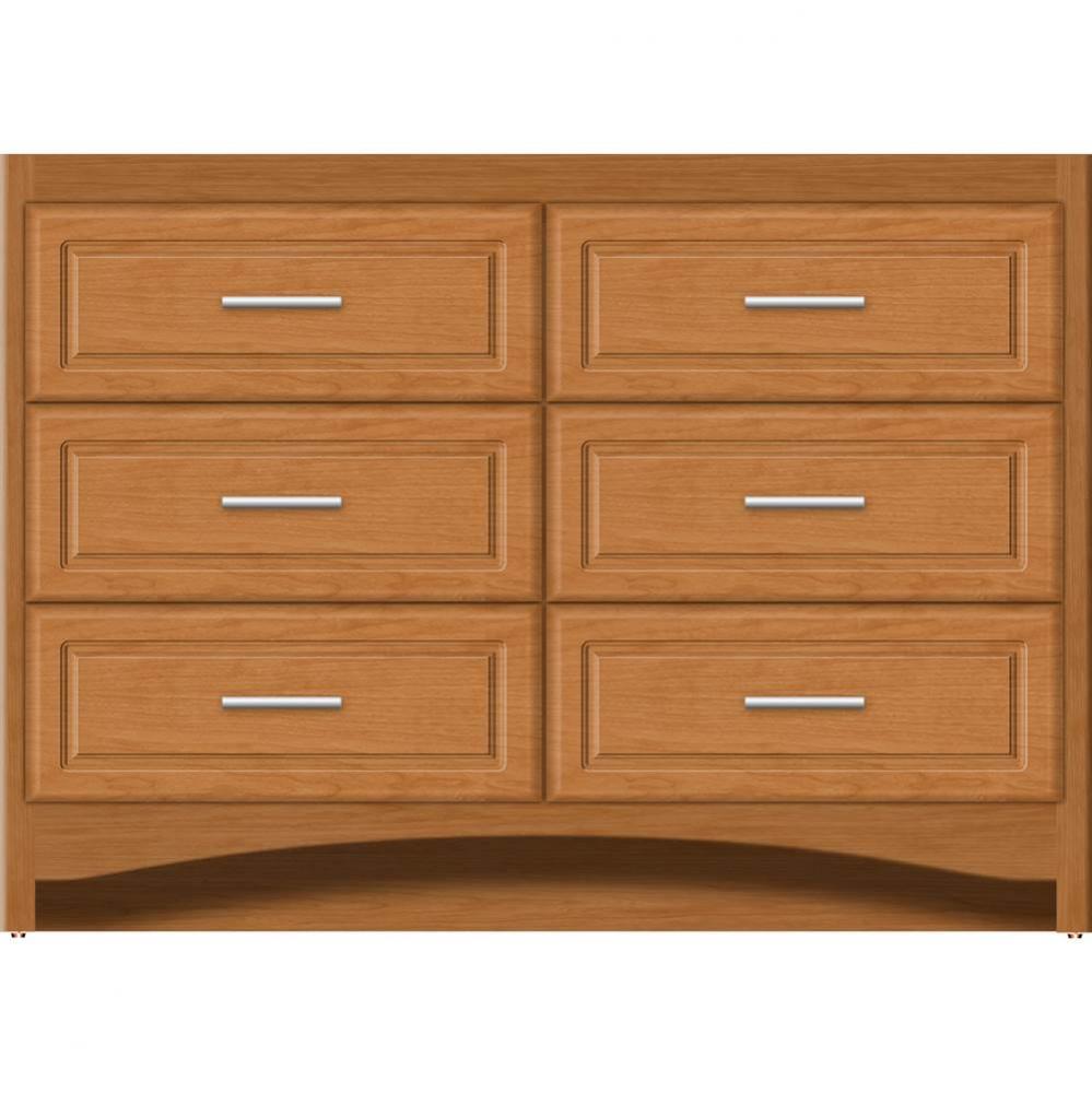48 X 18 X 34.5 Ravenna Town Vanity Ultra Nat Cherry 6 Drw